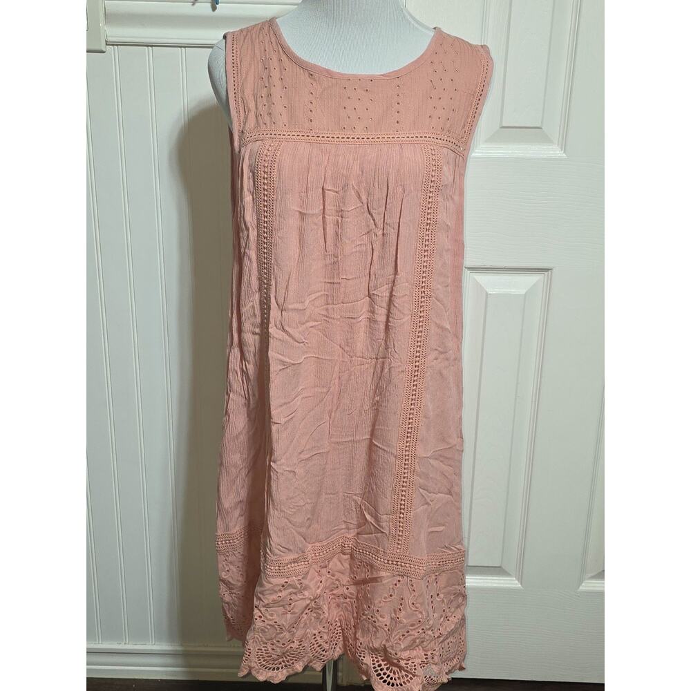 Knox Rose Women's Pink Dress With 2 Pockets Size XL